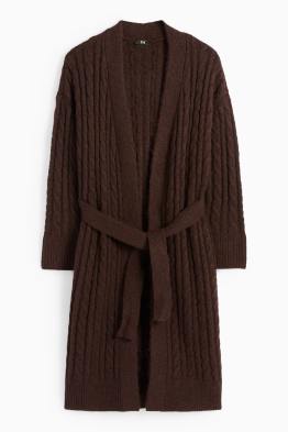 Cardigan - cable knit pattern