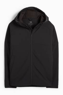 Geacă softshell cu glugă - rezistentă la apă