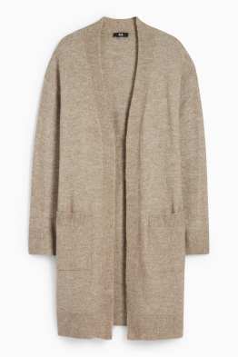 Cardigan tricotat lung