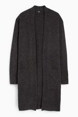 Cardigan tricotat lung