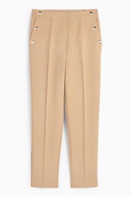 Cloth trousers - high waist - tapered fit