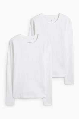 Multipack of 2 - long sleeve top - slim fit