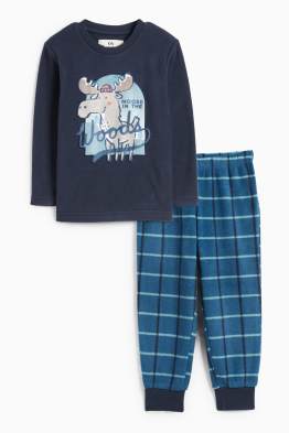 Elch - Fleece-Pyjama - 2 teilig
