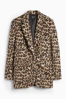 Longblazer - Relaxed Fit - Leo-Print