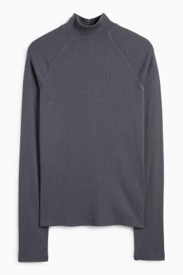 Maglia a maniche lunghe - slim fit - a coste
