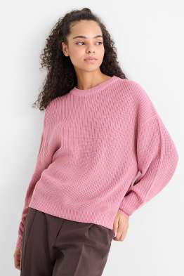 Pullover - gerippt