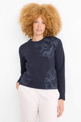 Basic long sleeve top - floral