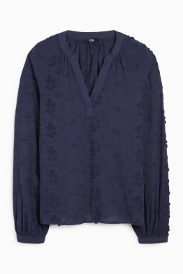 Blusa con escote en pico