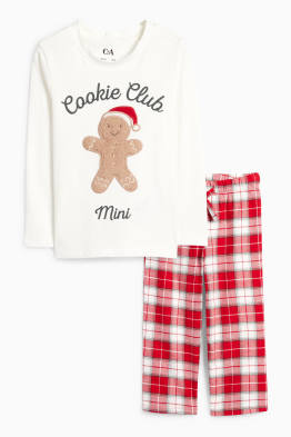 Mini Me - Lebkuchen - Kinder-Weihnachts-Pyjama - 2 teilig
