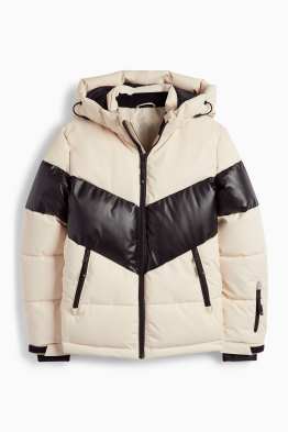 Chaqueta de esquí con capucha - hidrófuga