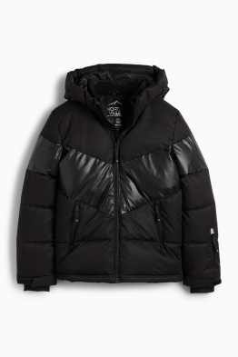 Ski jacket with hood - water-repellent