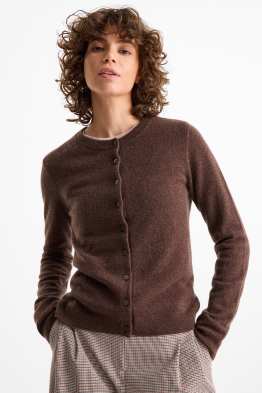 Kaschmir-Strickjacke