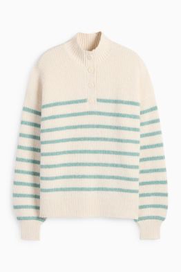 Jumper - ribbed - striped