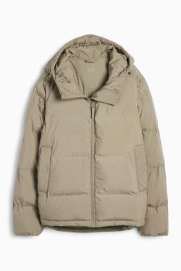 Steppjacke mit Kapuze - wasserabweisend