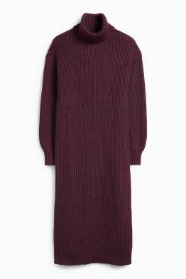 Strickkleid - Straight Fit - gerippt