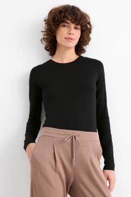 Set van 2 - basic longsleeve - slim fit