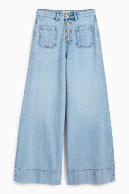 Wide leg jeans - talie înaltă