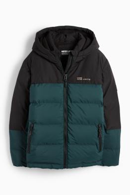 Chaqueta acolchada con capucha - hidrófuga