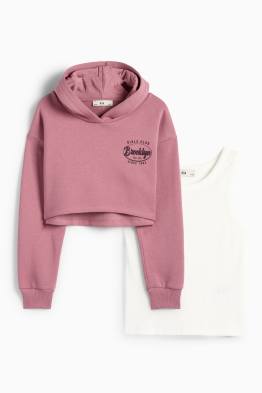 Brooklyn - Set - Hoodie und Top - 2 teilig