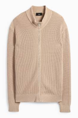 Gebreid vest - geribd
