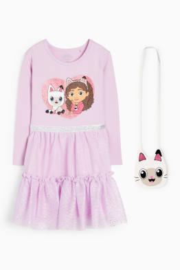 Gabby's Dollhouse - Set - Kleid und Tasche - 2 teilig
