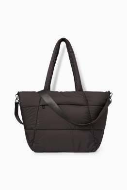 Großer Stepp-Shopper mit abnehmbarem Taschengurt