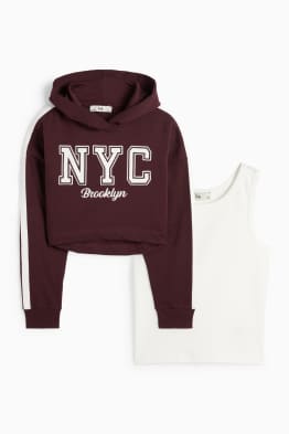 NYC - Set - Hoodie und Top - 2 teilig