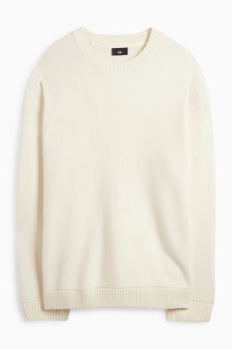 Sweter - z fakturą