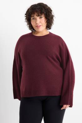 Jumper with cashmere - wool blend