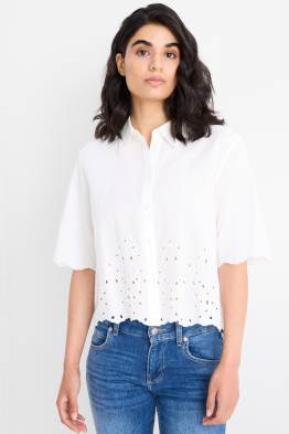 Blusa - bordado inglés