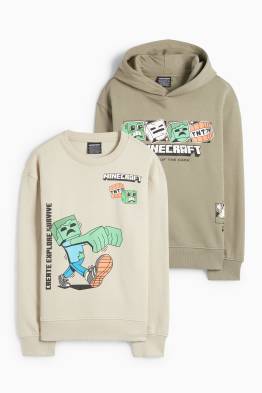 Multipack 2er - Minecraft - Hoodie und Sweatshirt