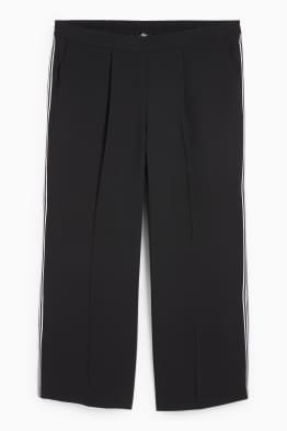 Stoffhose - Mid Waist - Wide Leg