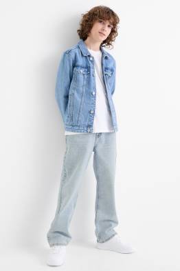 Loose fit jeans - extra-wide waistband