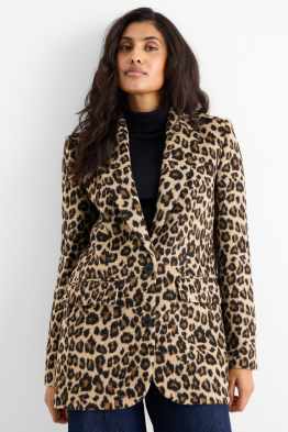 Longblazer - Relaxed Fit - Leo-Print