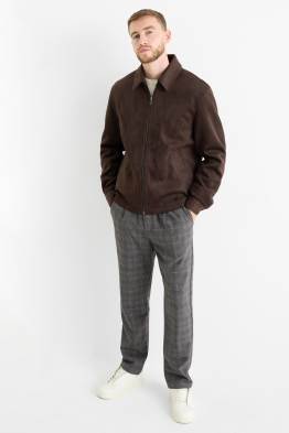 Kalhoty chino - tapered fit - kostkované