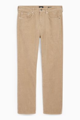 Pantaloni din catifea reiată - regular fit