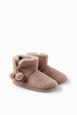 Pantoffels van teddybont
