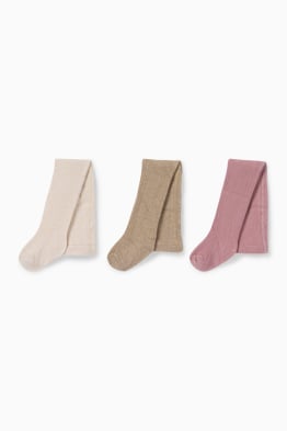 Multipack 3er - Baby-Strumpfhose - strukturiert