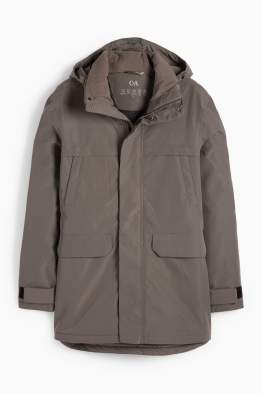 Parka de ploaie cu glugă - căptușită - impermeabilă