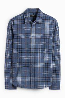 Flanellhemd - Regular Fit - Kent - kariert
