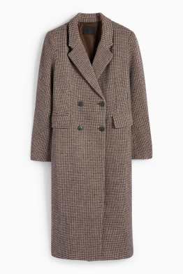 Manteau - à carreaux