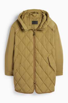 Cappotto trapuntato con cappuccio - impermeabile