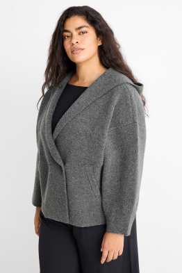 Cardigan con cappuccio
