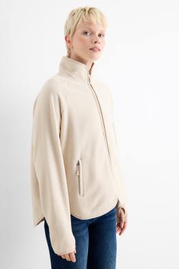 Felpa di pile con zip basic