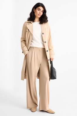 Pantalons de punt - high waist - wide leg
