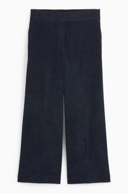 Pantaloni di velluto a coste - vita media - gamba ampia