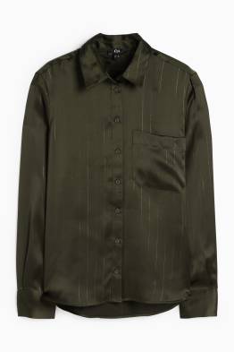 Blusa di raso - design gessato