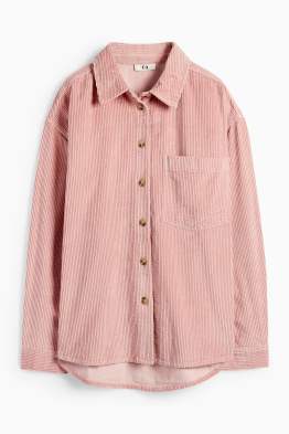 Cord-Bluse