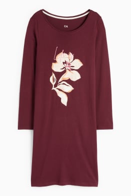 Chemise de nuit - à fleurs