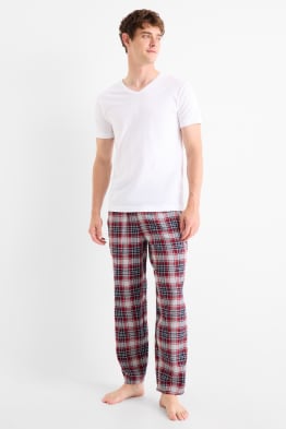 Lot de 2 - bas de pyjama en flanelle